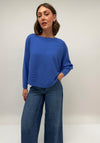 d.e.c.k By Decollage One Size Ribbed Sweater, Blue