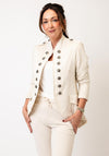 d.e.c.k by Decollage Military Style Jacket, Cream
