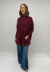 d.e.c.k By Decollage One Size Knitted Sweater, Wine