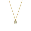 Dyrberg/Kern Delise Light Green Crystal Necklace, Gold