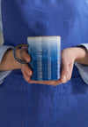BLUE HAZE RIDGED MUG