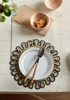 DENBY NATURAL AND BLACK CORNHUSK SET 2 PLACEMAT