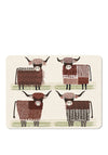 DENBY HIGHLAND COW SET OF 6 PLACEMATS