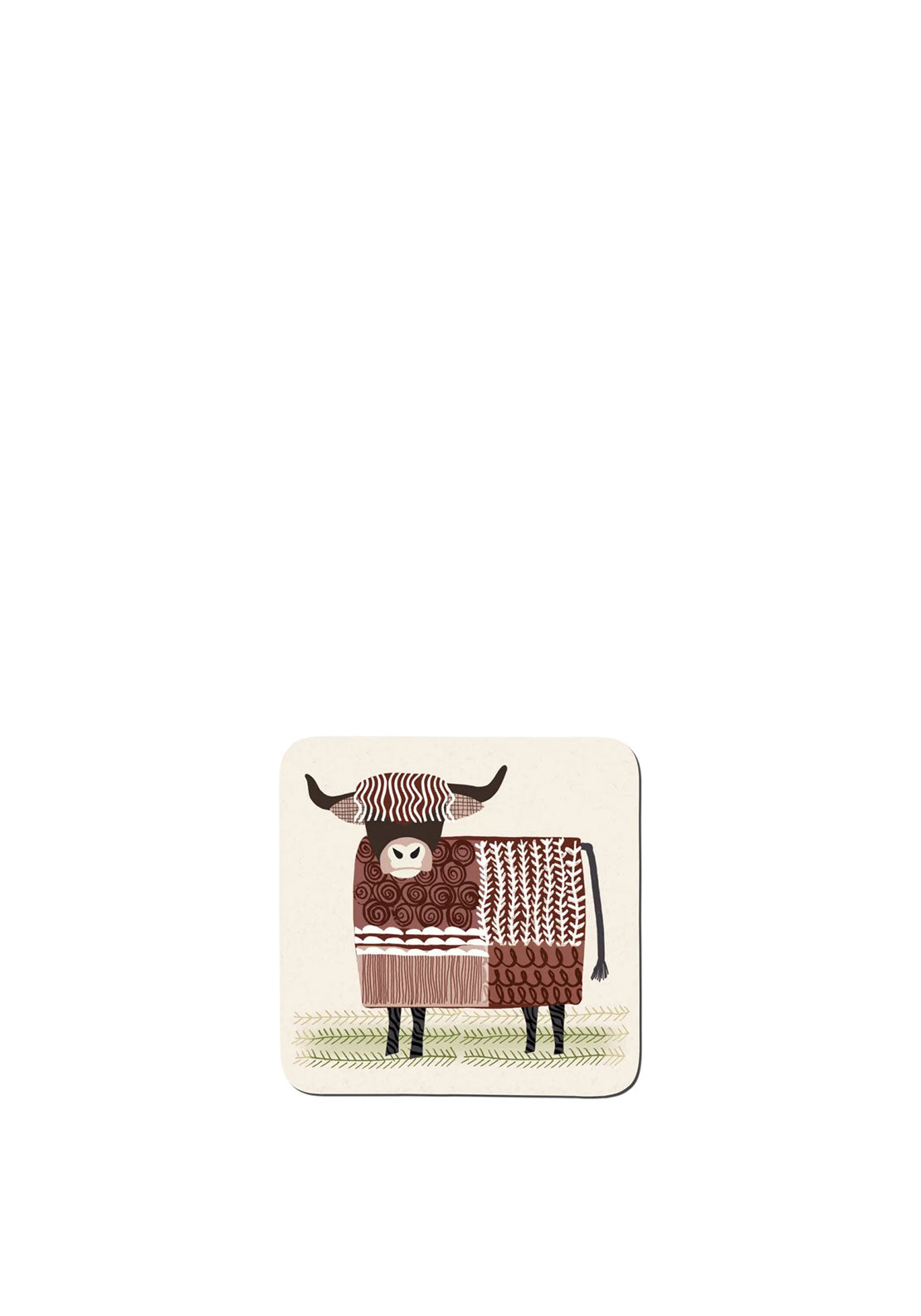 DENBY HIGHLAND COW SET OF 6 COASTERS