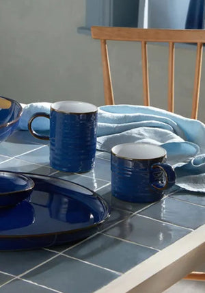 BIMPERIAL BLUE RIDGED MUG