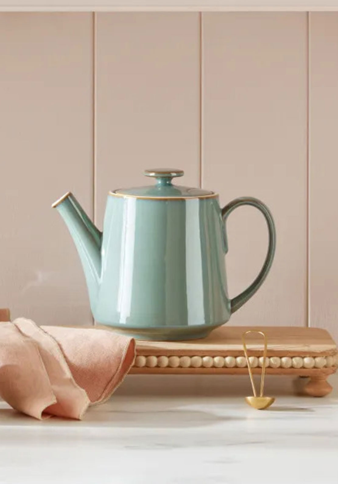REGENCY GREEN STRAIGHT TEAPOT