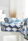Deyongs Bliss Diamond Towels, Seagrass