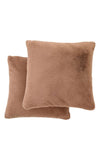 TLC ASHFORD CUSHION PAIR CARAMEL  50X50CM