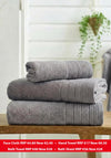 Deyongs Avelon Soft Touch Zero Twist Towels, Charcoal Grey