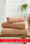 Deyongs Avelon Soft Touch Zero Twist Towels, Cinnamon Orange