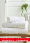 Deyongs Avelon Soft Touch Zero Twist Towels, White