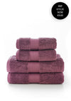 BLISS PIMA BATH SHEET GRAPE