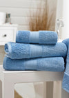 BLISS PIMA HAND TOWEL COBALT