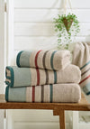 DY PORTLAND STRIPE SUPERSOFT HAND TOWEL WOODLAND