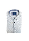 Daniel Grahame Geo Print Short Sleeve Shirt, Blue Multi