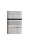 JOJO Mia Fringed Detail Towel, Denim Multi