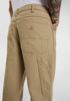 Dickies Canvas Carpenter Trousers, Stone Washed Beige