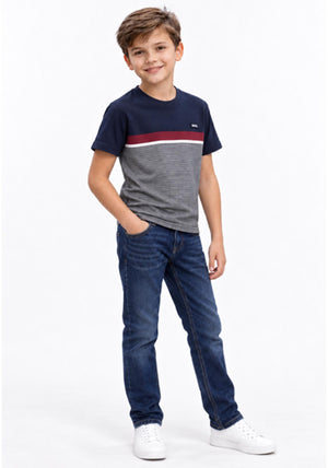 Diesel Boys Lennon Short Sleeve Tee, Navy