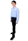 Diesel Boy Josh Long Sleeve Shirt, Sky Blue