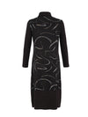 Dolcezza Abstract Maxi Dress, Black