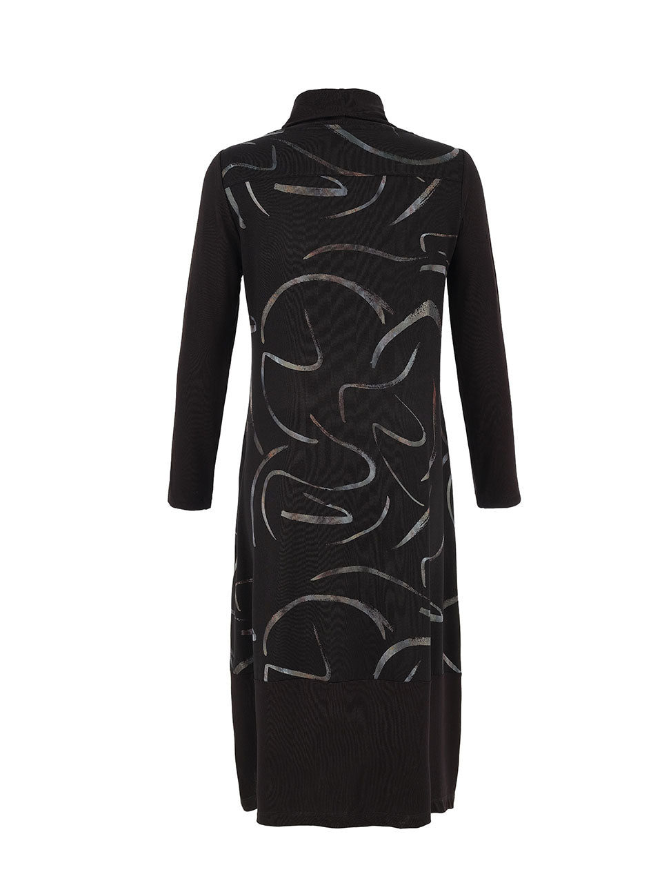 Dolcezza Abstract Maxi Dress, Black