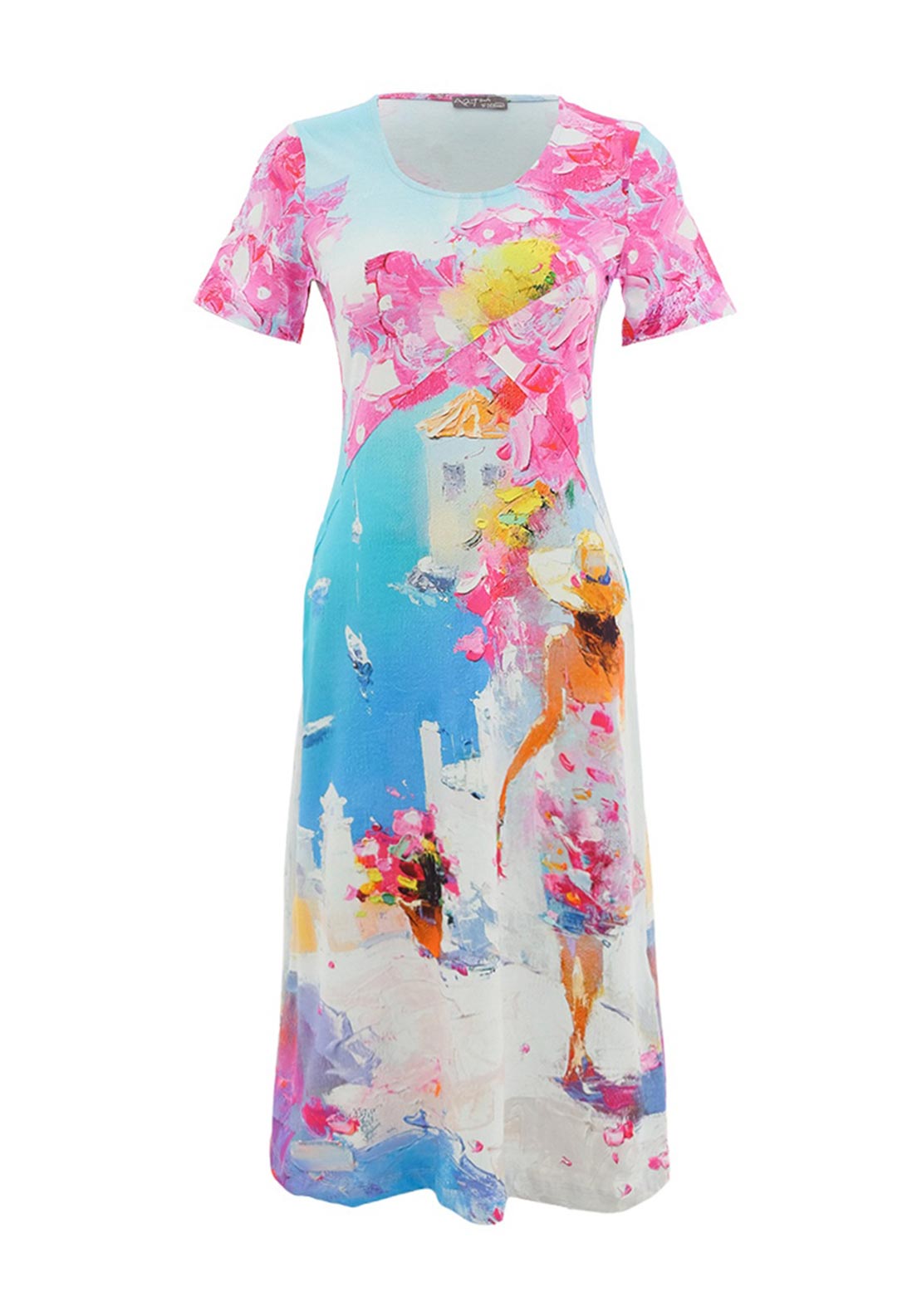 Dolcezza All-Over Floral Print Dress, Multi