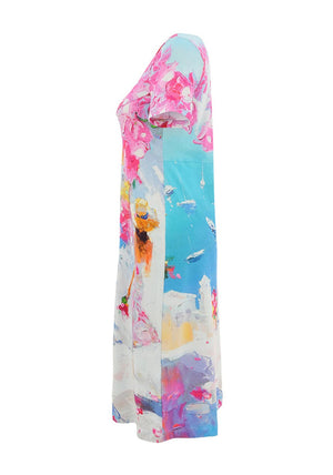 Dolcezza All-Over Floral Print Dress, Multi