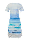 Dolcezza Casual Printed Pencil Dress, Blue Multi