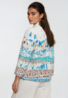 Dolcezza High Neck Button Up Jacket, Multi