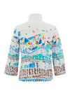 Dolcezza High Neck Button Up Jacket, Multi