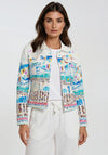 Dolcezza Collared Button Up Jacket, Multi