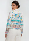 Dolcezza Collared Button Up Jacket, Multi