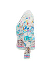 Dolcezza Collared Button Up Jacket, Multi