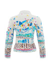 Dolcezza Collared Button Up Jacket, Multi