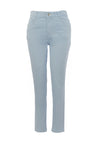 Dolcezza Straight Fit Rhinestone Detail Jeans, Blue