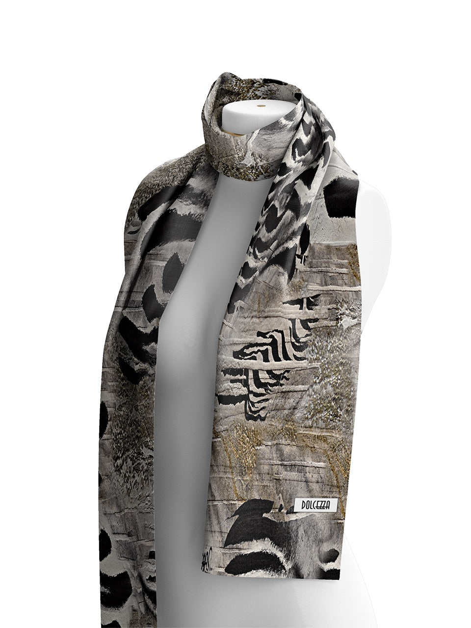 Dolcezza Abstract Unbalance Scarf, Multicoloured