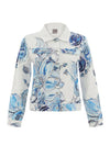 Dolcezza Graphic Print Jacket, Blue Multi