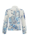 Dolcezza Graphic Print Jacket, Blue Multi
