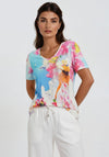 Dolcezza All-Over Floral Print Top, Multi