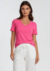Dolcezza V-Neck Basic T-Shirt, Pink