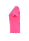 Dolcezza V-Neck Basic T-Shirt, Pink