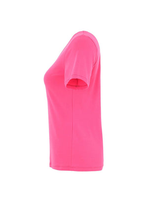 Dolcezza V-Neck Basic T-Shirt, Pink