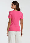 Dolcezza V-Neck Basic T-Shirt, Pink