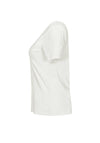 Dolcezza V-Neck Basic T-Shirt, White