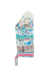 Dolcezza All-Over Print Short Sleeved T-Shirt, Blue Multi
