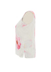 Dolcezza Round Neck Floral Sleeveless Top, Pink