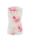Dolcezza Round Neck Floral Sleeveless Top, Pink