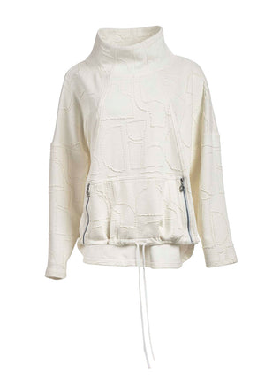 My Soul Textured Double Long Sleeve Top, Off White