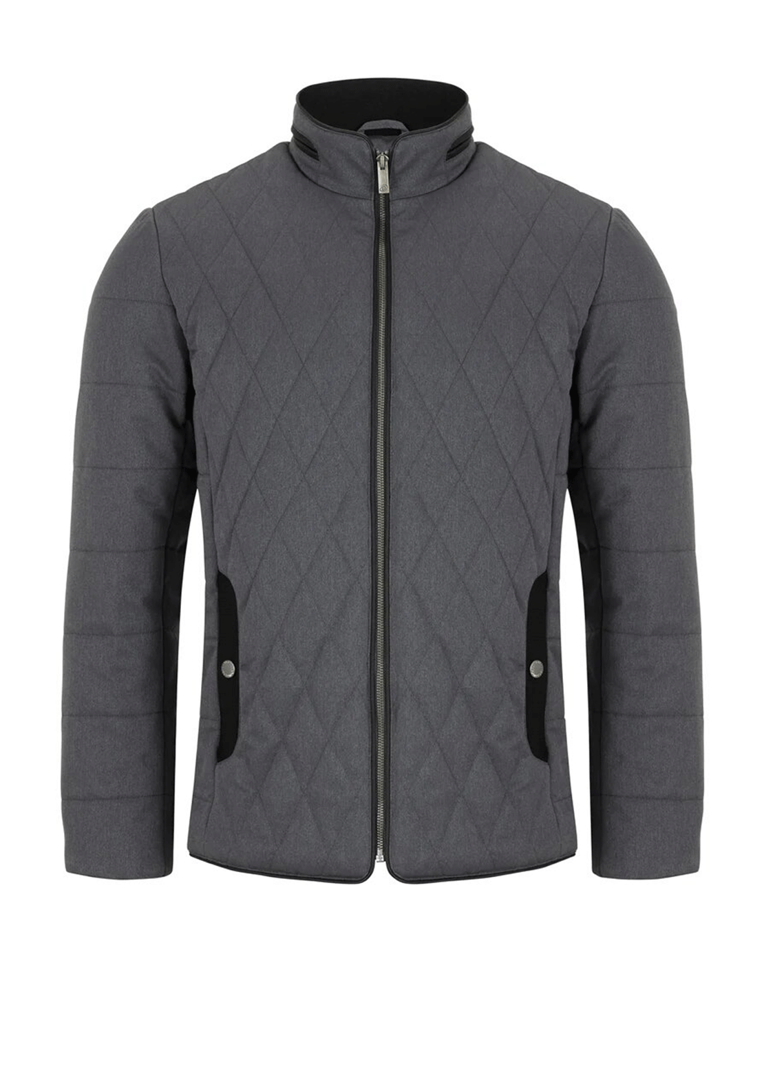 Douglas Hardy Diamond Quilt Jacket, Grey