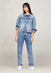 Tommy Jeans Julie Ultra High Straight Leg Jeans, Medium Denim
